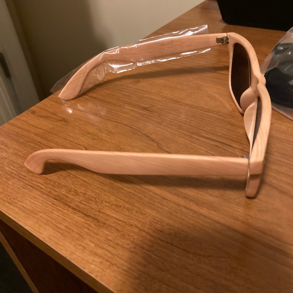 Brand new unisex bamboo sunglasses